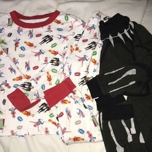 LIKE NEW DISNEY BLACK PANTHER SPIDER-MAN PJ SET